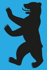 bear on its hind legs coat of arms of Berlin