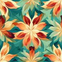 Organic Kaleidoscope Abstractions Pattern