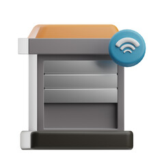 smart home smart garage illustration 3d