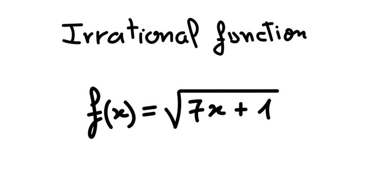 Irrational algebraic functions in mathematics. Scientific resources for teachers and students.