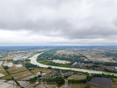 The beijing-hangzhou grand canal in jiangsu province huaian section of cross-strait scenery