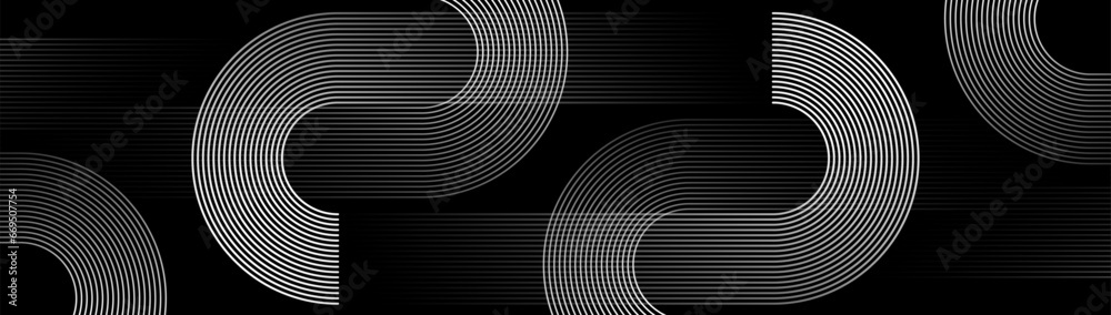 Poster white abstract horizon curve line background. modern business banner. landing page, template, and we