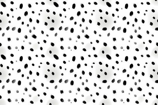 abstract black dots seamless pattern