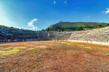 Ancient Greek Stadium in Ancient Messini in Greece