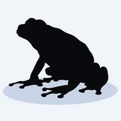 Hand drawn Frog silhouette