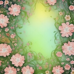 Floral nature background