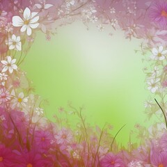 Obraz na płótnie Canvas Floral nature background