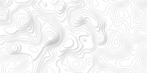 Black and white seamless pattern Abstract background with a wave Topography and geography map grid abstract backdrop. White wave paper curved reliefs abstract topo pattern background. - obrazy, fototapety, plakaty