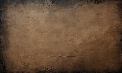 Naklejka premium Aged and textured, the dark old paper background reveals a tale of time.
