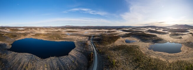 Herbst am Flatruetv&auml;gen im J&auml;mtland, Schweden