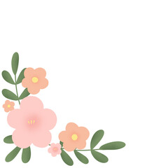 Pink-Beige Color Flower Arrangement  