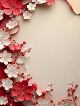 Chinese new year festival background. Lunar Year of the Dragon Zodiac. Vertical video for business.