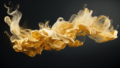 abstract colorful smoke gold and black in motion ,background 