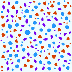 ILLUSTRATION ABSTRACT BACKGROUND SEAMLESS DOODLE BLOB SHAPES PATTERN TEXTURE COLORFUL TEMPLATE DESIGN VECTOR
