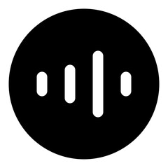 Voice message glyph icon