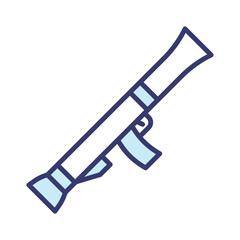 Rocket launcher, Bazooka icon vector on trendy design