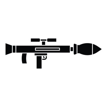 Rocket launcher, Bazooka icon vector on trendy design