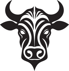Black Dairy Cow Logo Vector for Website Vector Dairy Cow Logo Black for Website