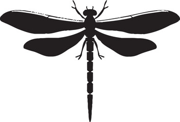 Mystical Moonlit Vector Starry Skies Dragonfly Design