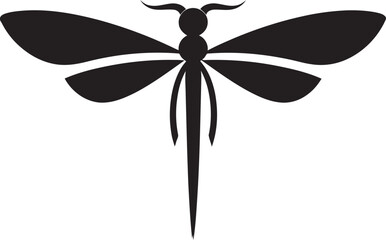 Midnight Magic Dragonfly Logo Whispering Wings Vector Badge