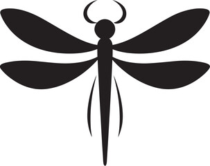 Moonlight Mirage Vector Badge Cosmic Dragonfly Odyssey