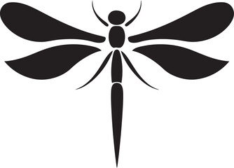 Nebulas Beauty Black Vector Icon Ethereal Winged Mark