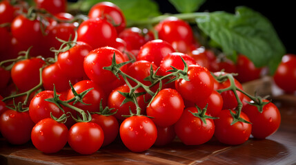 Fresh tomatoes seamless background, adorned with glistening droplets of water.