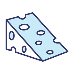 Cheese icon vector on trendy design