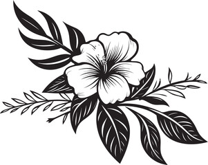 Decorative Floral Design Icon A Black Vector Icon That Will Add a Touch of Luxury to Your Designs Black Vector Floral Design Icon A Versatile Icon That Can Be Used in Any Design