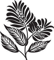 Black Vector Floral Design Icon A Timeless and Elegant Icon for Any Design Decorative Floral Design Icon A Black Vector Icon That Will Add a Touch of Femininity to Your Designs