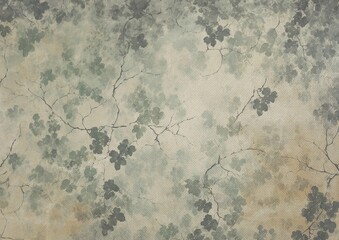 Vintage Canvas with Vines Texture Background