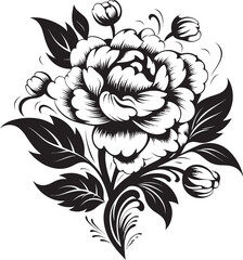 Black Floral Icon to Create a Banner Design Black Floral Icon to Create a Social Media Post Design