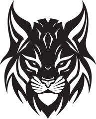 Emblematic Wildcat Excellence Iconic Art Regal Stalker Lynx Emblem Design
