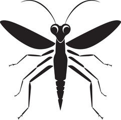 Predator Sentinel Mantis Emblem Design Majestic Predator Iconic Black Mantid