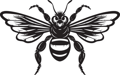 Warriors Serenity in Monochrome Logo Emblem Simplistic Sting Excellence Black Emblem