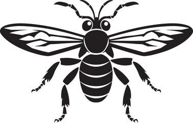 Muscular Hornet Majesty Black Emblem Design Noble Warrior Ambassador Iconic Symbol
