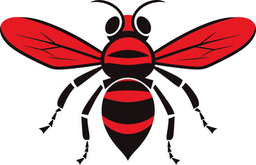 Icon of the Swarm Hornet Vector Logo Strength and Power Black Hornet Emblem