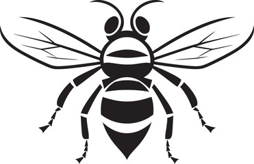 Strength and Power Black Hornet Emblem Elegance in Simplicity Iconic Insect
