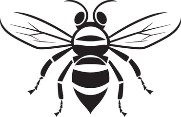 Strength and Power Black Hornet Emblem Elegance in Simplicity Iconic Insect