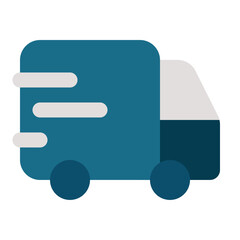 Shipping and delivery flat icon