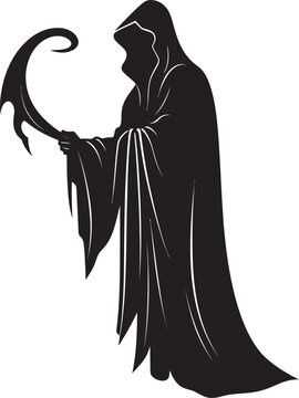 Souls Sentinel Reaper Emblem Design Harbinger of Fate Iconic Black Reaper