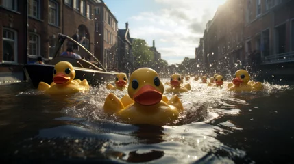 Foto op Canvas Rubber Duck Race in Germany © pankajsingh