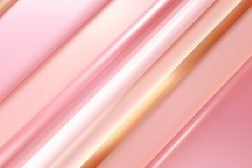 Abstract pink color with curve line ant gold strip.