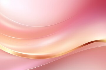Fototapeta premium Abstract pink color with curve line ant gold strip.