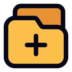 Medical report filled line icon