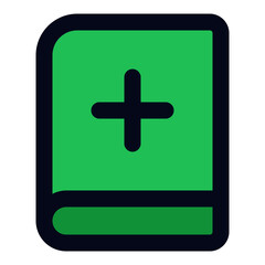 Medical Book filled line icon