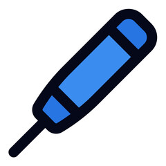 Thermometer filled line icon