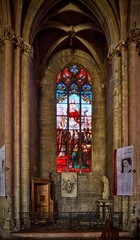 Fototapeta na wymiar Inside a Church, Dijon, France