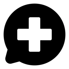 Fototapeta premium Consultation glyph icon