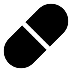 Hospital bed glyph icon